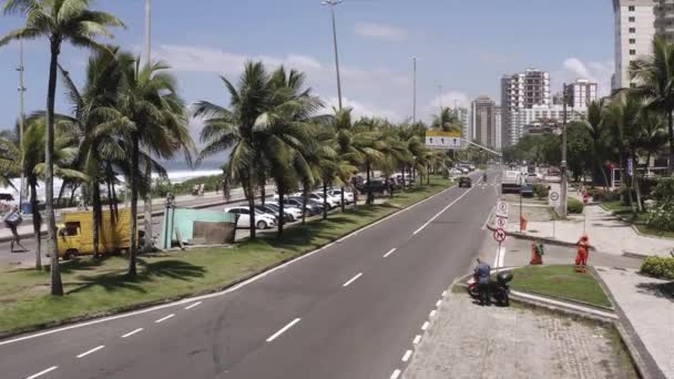 Strand Von Barra Tijuca Rio Janeiro Brasilien — Stockvideo