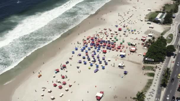 Playa Barra Tijuca Ciudad Río Janeiro Brasil — Vídeo de stock