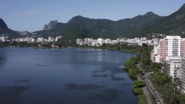 Rio de Janeiro şehri, Lagoa bölgesi. Borges de Medeiros Bulvarı. Brezilya.