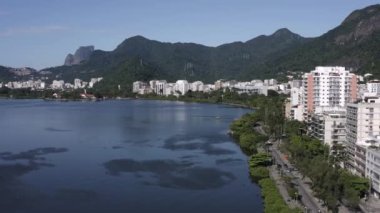 Rio de Janeiro şehri, Lagoa bölgesi. Borges de Medeiros Bulvarı. Brezilya.