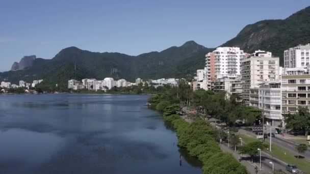 Città Rio Janeiro Distretto Lagoa Viale Borges Medeiros Brasile — Video Stock