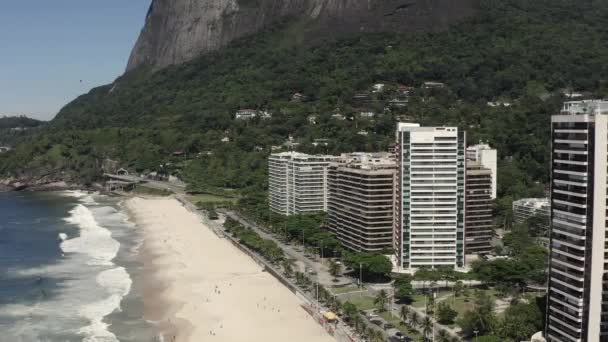 Pláž Sao Conrado Rio Janeiro Brazílie — Stock video