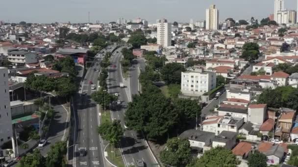 Avenue Nella Città Paulo Durante Pandemia Del Virus Covid San — Video Stock