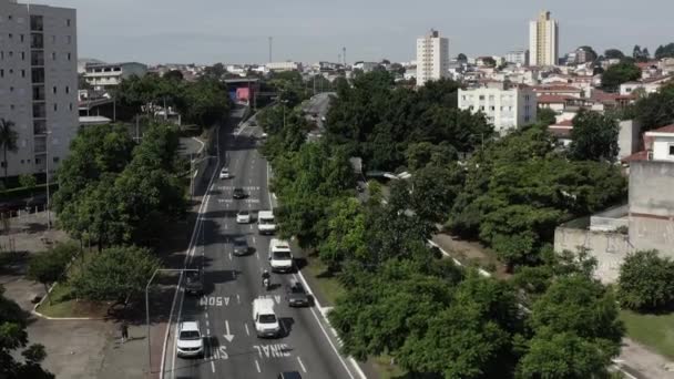 Avenue Nella Città Paulo Durante Pandemia Del Virus Covid San — Video Stock