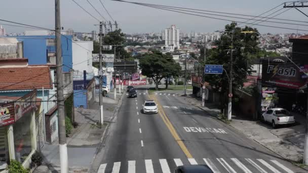 Vista Aérea Cidade Santo Andre Santo Andre São Paulo Brasil — Vídeo de Stock