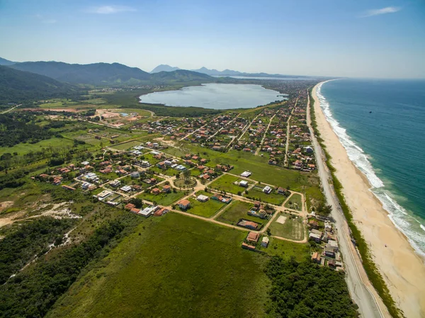 Όμορφη Παραλία Στη Νότια Αμερική Παραλία Jacone Πολιτεία Rio Janeiro — Φωτογραφία Αρχείου