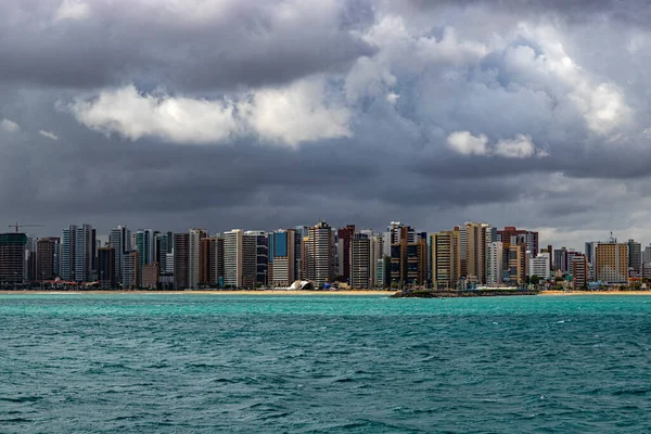 Vista Panorámica Hermosas Ciudades Ciudad Fortaleza Estado Ceara Brasil América — Foto de Stock