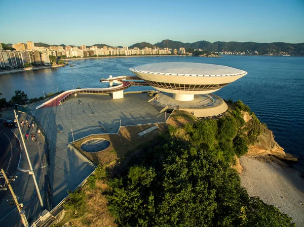 Mac Musée Art Contemporain Niteroi Dans État Rio Janeiro Brésil — Photo
