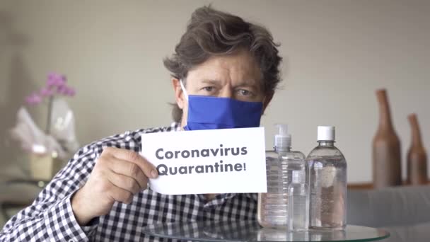 Covid 문서를 Coronavirus Quarantine 종이에 초점을 맞추라 — 비디오