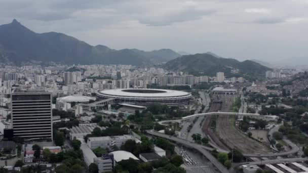 Brazilian Football Maracana Stadium City Rio Janeiro Brazil South America — Wideo stockowe