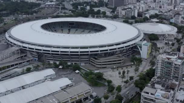 Brazilian Football Maracana Stadium City Rio Janeiro Brazil South America — Stok video