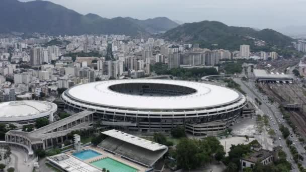 Brazilian Football Maracana Stadium City Rio Janeiro Brazil South America — ストック動画