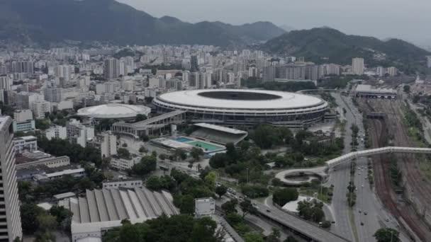 Brazilian Football Maracana Stadium City Rio Janeiro Brazil South America — Wideo stockowe