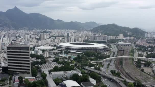 Brazilian Football Maracana Stadium City Rio Janeiro Brazil South America — Stockvideo