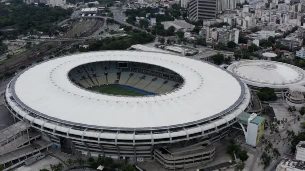 Brazilian Football Maracana Stadium City Rio Janeiro Brazil South America — Wideo stockowe