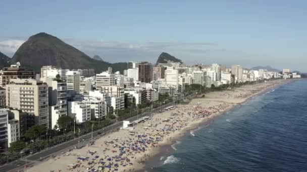 Rio Janeiro Brazília Leblon Ipanema Strand — Stock videók