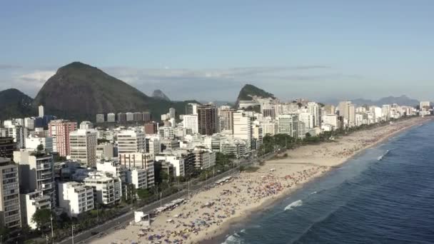 Ріо Жанейро Бразилія Леблон Пляж Іпанема — стокове відео