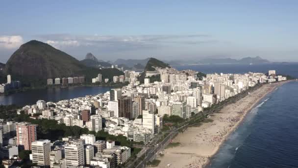 Stranden Ipanema Rio Janeiro Brasilien — Stockvideo