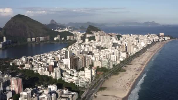 Stranden Ipanema Rio Janeiro Brasilien — Stockvideo