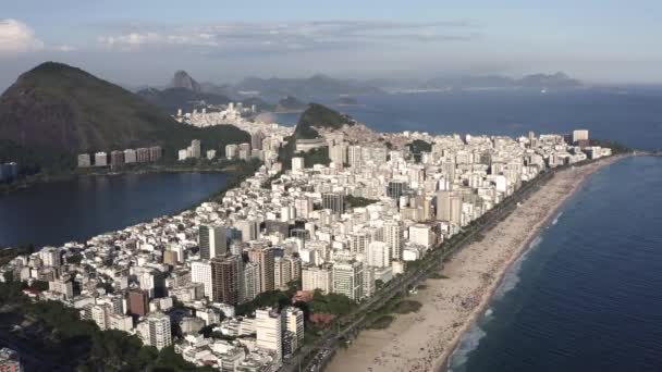 Strand Von Ipanema Rio Janeiro Brasilien — Stockvideo