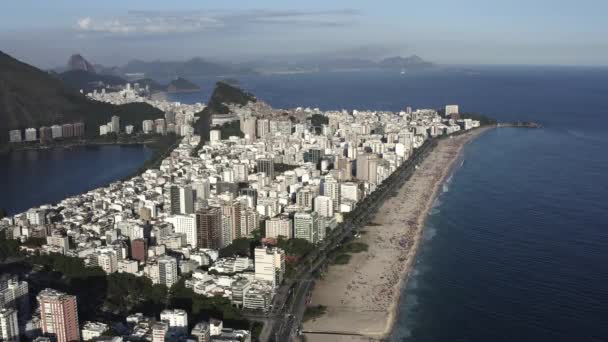 Ipanema Strand Rio Janeiro Brazília — Stock videók