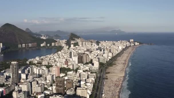 Strand Von Ipanema Rio Janeiro Brasilien — Stockvideo
