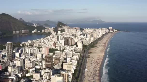 Stranden Ipanema Rio Janeiro Brasilien — Stockvideo