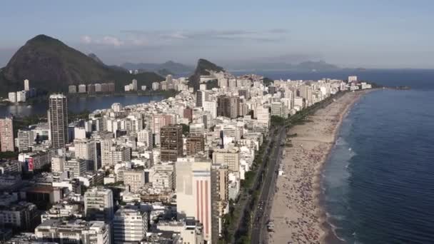Rio Janeiro Brasilien Pandemin Covid — Stockvideo