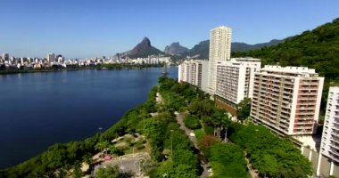 Rio de Janeiro, Rodrigo de Freitas lagünü, Brezilya.