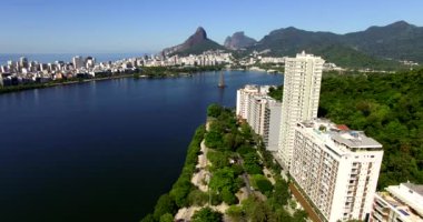 Rio de Janeiro, Rodrigo de Freitas lagünü, Brezilya.