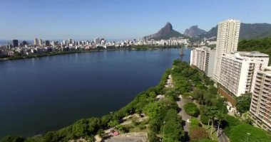 Rio de Janeiro, Rodrigo de Freitas lagünü, Brezilya.