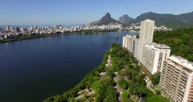 Rio de Janeiro, Rodrigo de Freitas lagünü, Brezilya.