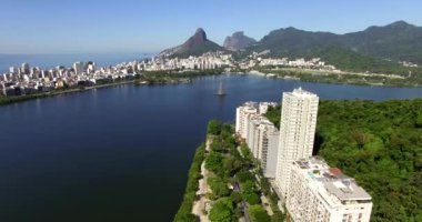 Rio de Janeiro, Rodrigo de Freitas lagünü, Brezilya.