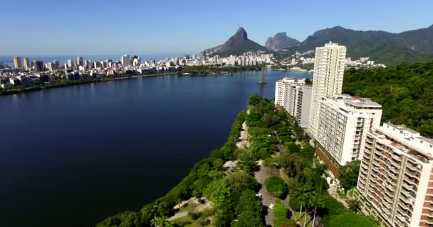 Rio Janeiro Rodrigo Freitas Βραζιλία — Αρχείο Βίντεο