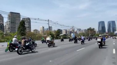 Brezilya, Sao Paulo 'da Bolsonaro lehine gösteri.