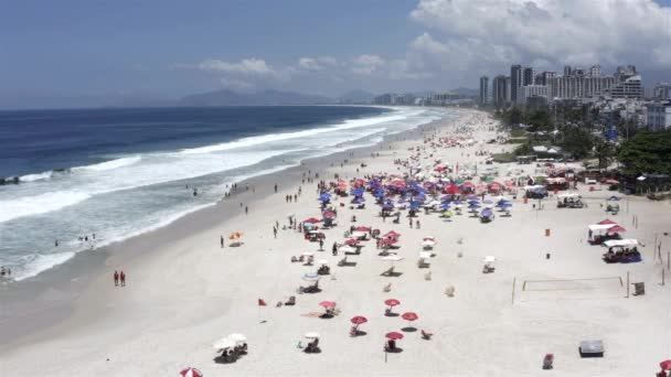 Playa Barra Tijuca Río Janeiro Brasil — Vídeo de stock