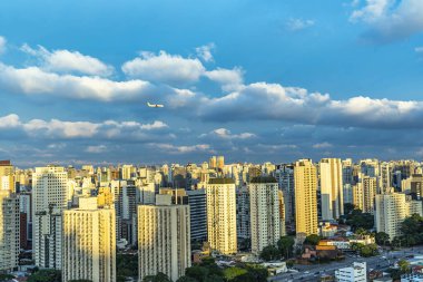 Brezilya 'nın Sao Paulo kentinin panoramik manzarası.