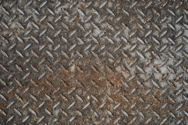 床の錆びた金属板の質感. — ストック写真