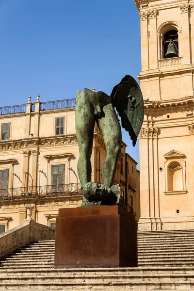 Lugares Interés Catedral Basílica San Nicolo Noto Provincia Siracusa Sicilia — Foto de Stock