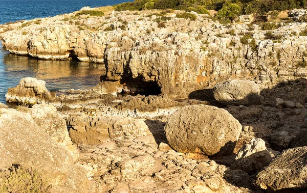 Splendid Seascapes Arenella Beach Spiaggia Arenella Syracuse City Sicily Italy — Stock Photo, Image