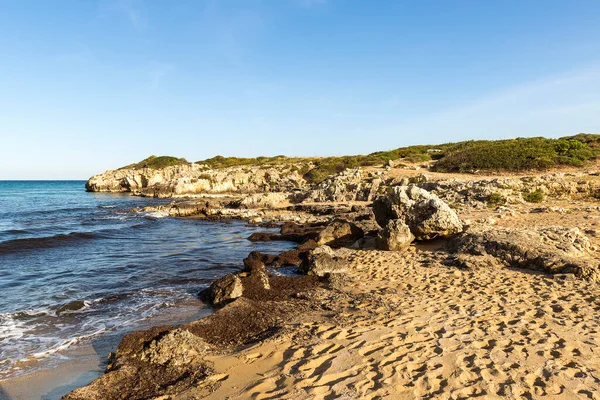 Splendides Paysages Marins Plage Arenella Spiaggia Arenella Syracuse Sicile Italie — Photo