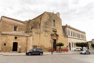 Castelvetrano, Trapani, Sicilya, İtalya 'daki Dini Mimarinin Görüntüleri.