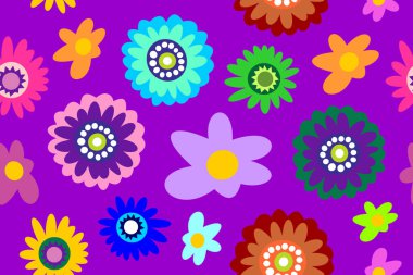 Çiçekler hazır. Parlak, çizgi film, hediye paketi ve diğer amaçlar için kusursuz set