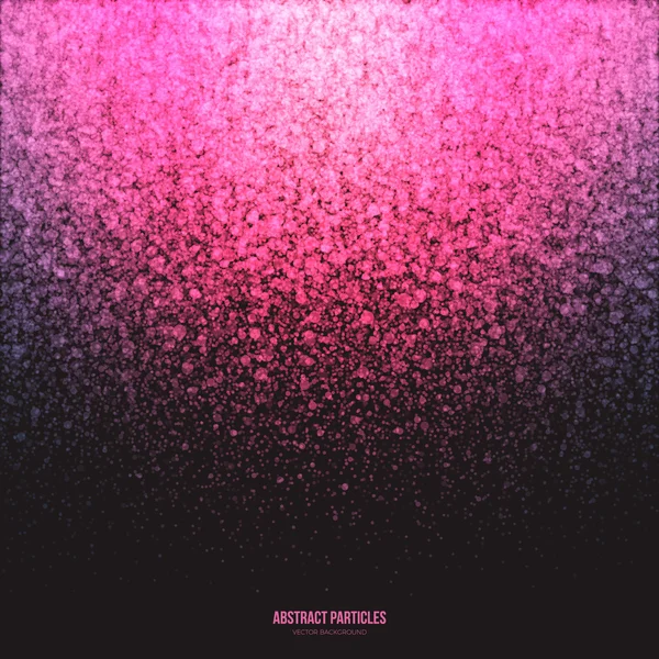 輝く秋粒子のベクトルの背景ピンク — ストックベクタ