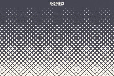Rhombus YarıTonlama Vektörü Soyut Geometrik Teknoloji Arkaplanı