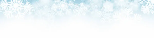 Falling hópehely vektor karácsonyi dekoráció elvont homályos háttér — Stock Vector