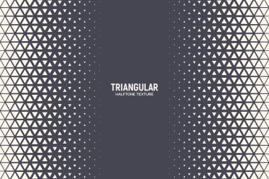 Yarı Tonlu Üçgen Şekil Vektörü Soyut Geometrik Teknoloji Arkaplanı