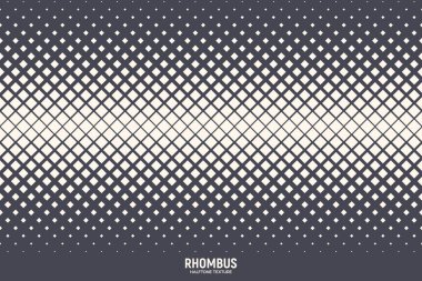 Yarıton Rhombus Desen Vektörü Soyut Geometrik Teknoloji Arkaplanı