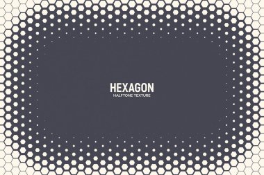 Altıgen Yarıton Doku Vektörü Çerçeve Geometrik Teknoloji Soyut Arkaplan