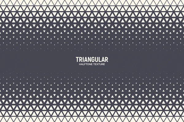 Triangular Halftone Texture Vector Border Geometric Technology Abstract Background — Image vectorielle